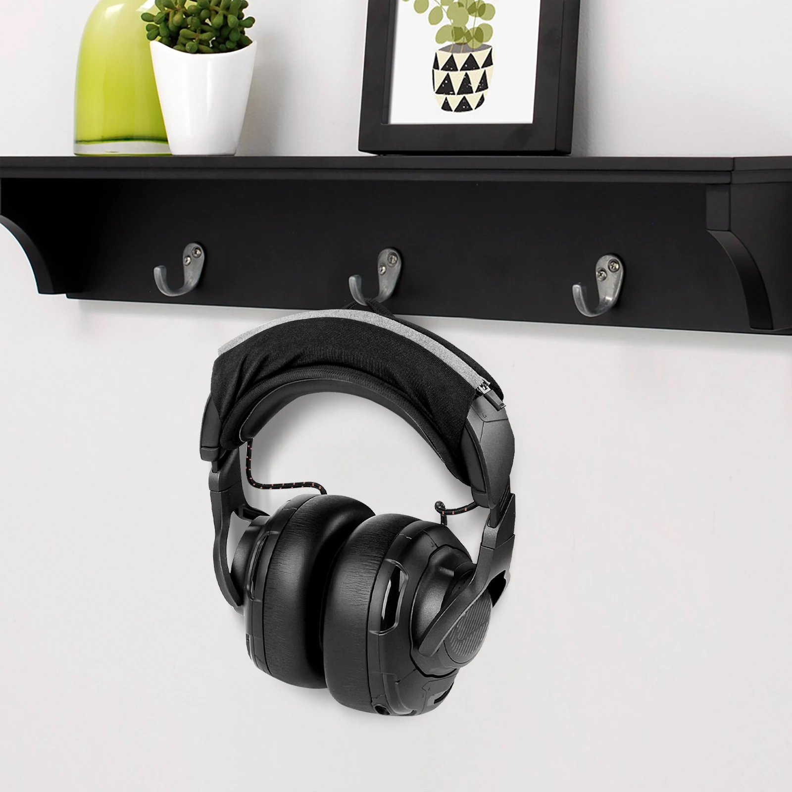 Geekria Large Hook and Loop Headband Cover Headband Pat