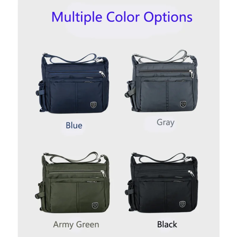 Men's Shoulder Bag Summer Trend Large Capacity Casual Convenient Fashion Nylon Waterproof Outdoor Crossbody Bags