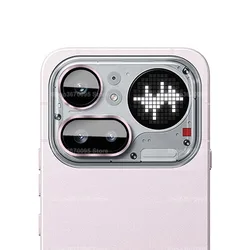 3D Curved Camera Protective Glass with Metal Ring Lens Cover for 4apro (Pink)
