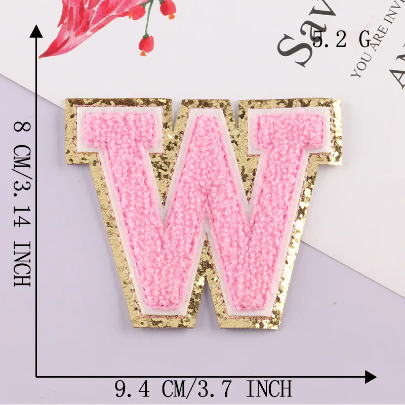 Patch Letters for Clothes - Alphabet Sticky Letter Emblems for DIY Jackets, Bags, and Clothing Projects