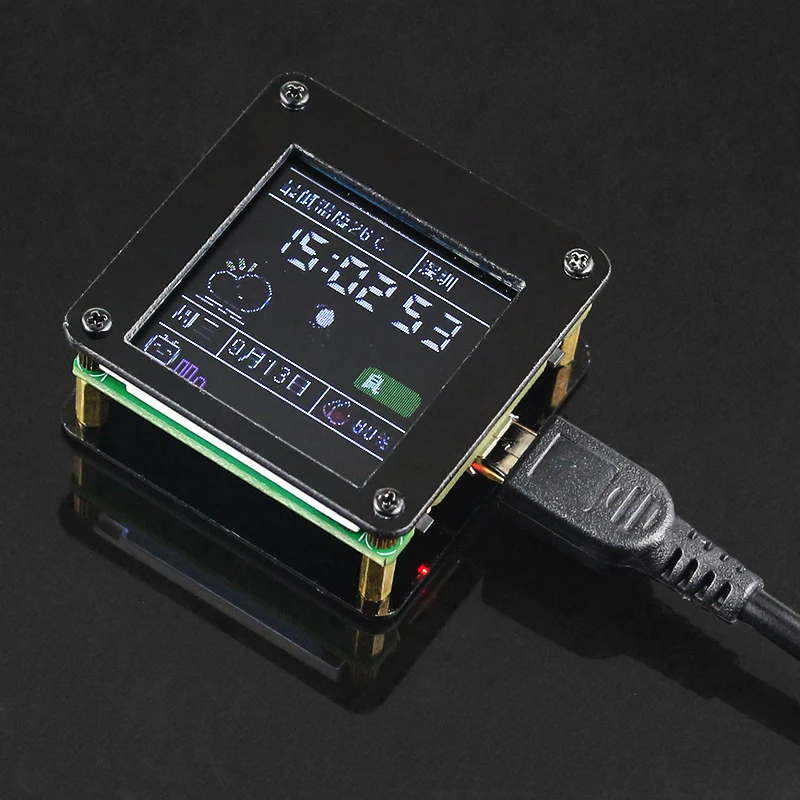Pequeno Pingente Spaceman Portátil Display Desktop Pequenos Ornamentos Carry-on Mini tv Lvgl Esp32 c3 1.44 St7735 Tela Spi - Imagem 6