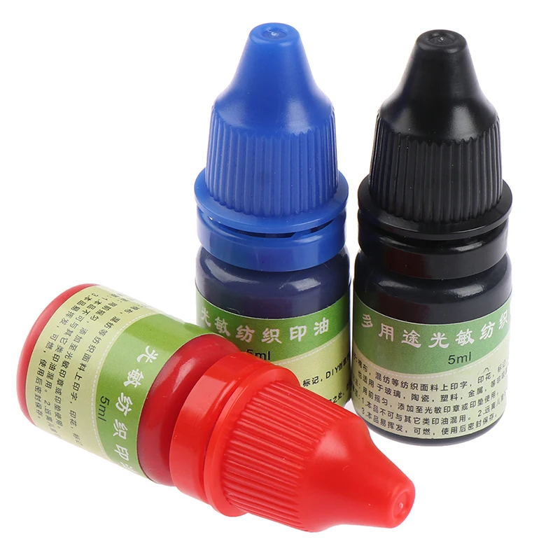 섬유 인쇄 잉크, 방수 잉크, 특수 잉크, 학생 이름 스탬프, 섬유 의류, 10 ml, 2 개