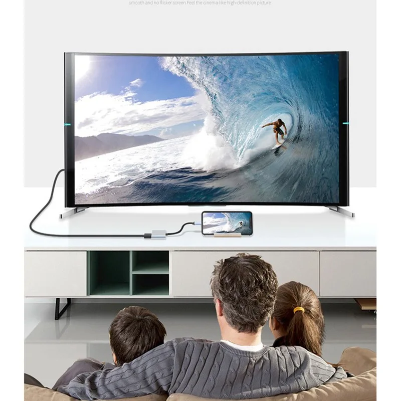 4 in 1 Type C to Dual HDMI-compatible Extend Splitter PD USB HUB 4k 2 in 1 Multi Displayer Converter Support For Fast Charging