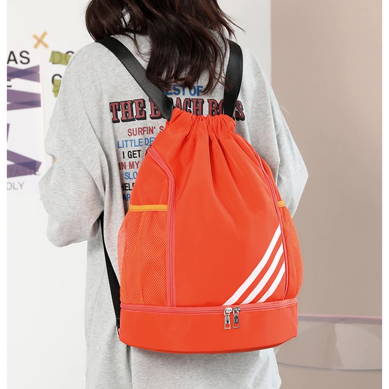 Drawstring Sports Backpack Lightweight Athletic Backpack Casual Gym Bagpack Bag Baskketball Mochilas Deportivas for Men Women