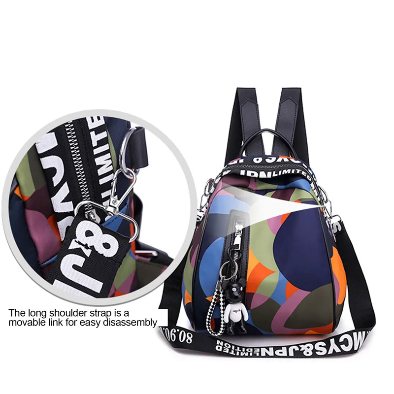 Womens backpack Multifunction Backpack Women Waterproof Oxford Bagpack Female Anti Theft Backpack Schoolbag Girls