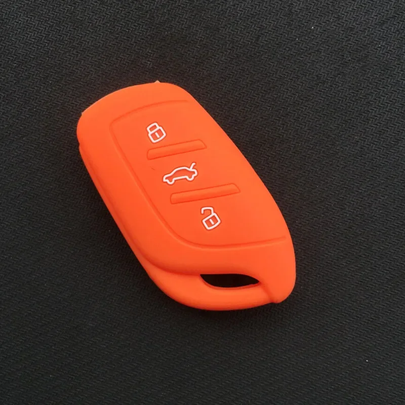 Car Key Shell 3 Button Silicone Car Key Cover Case For MG ZS EV MG6 EZS HS EHS For Roewe RX5 i6 i5 RX3 RX8 ERX5