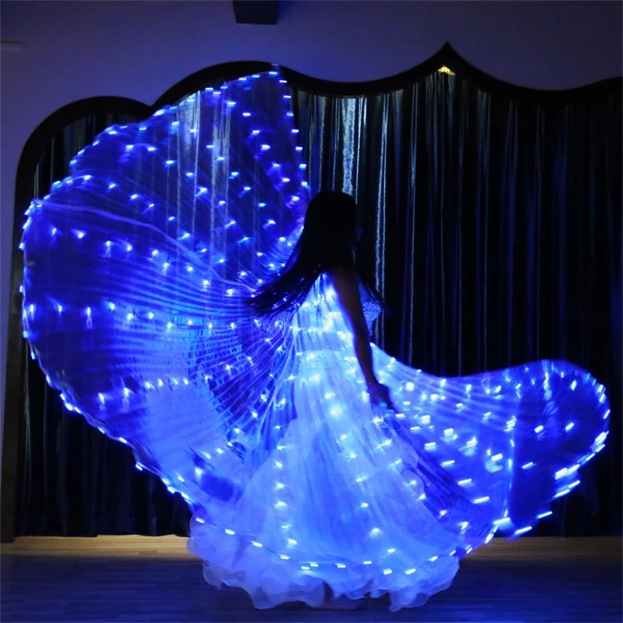 Butterfly Wings LED Isis Colorful Telescopic for Stage Party