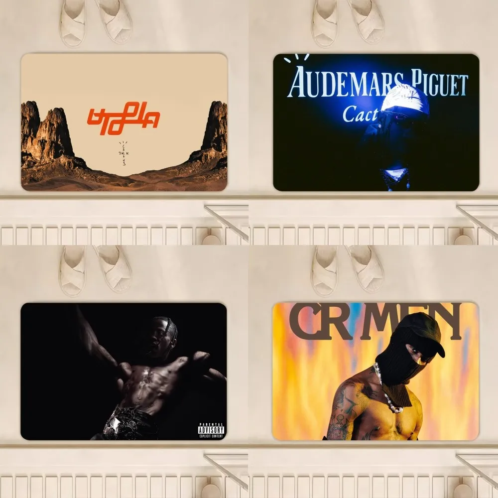 Rapper T-Travis S-Scott Utopia D Tappetino Camera Da Letto Cucina Porta Bagno Casa Piede Super Assorbente Antiscivolo