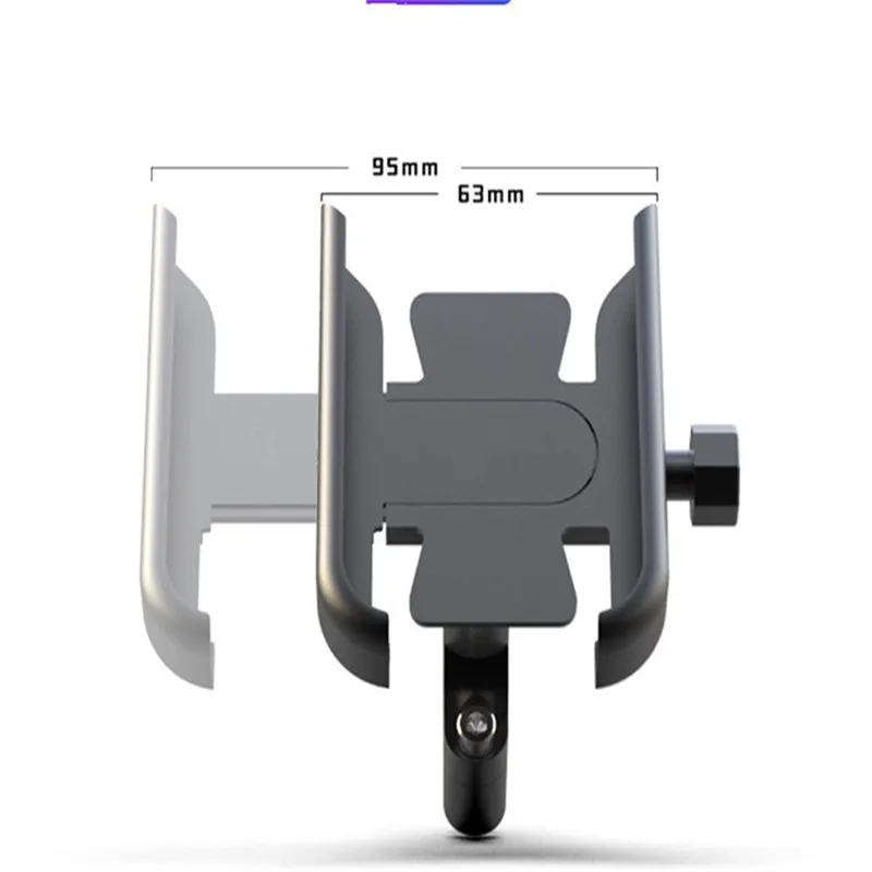 Aluminum Alloy Motorcycle Bike Bicycle Phone Holder for 4-7 inch Smartphone GPS 20-30mm Handlebar Mount Motorbike Accessories