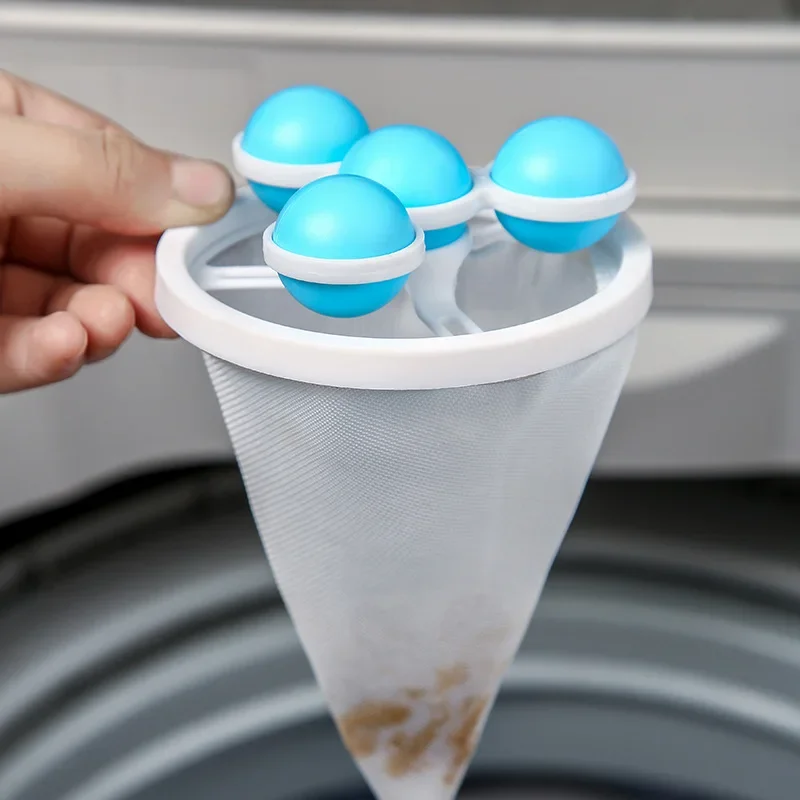 Home Floating Lint Hair Catcher Mesh Pouch Washing Machine Laundry Filter Bag Dirt Catch Washing Machine Tools /WS