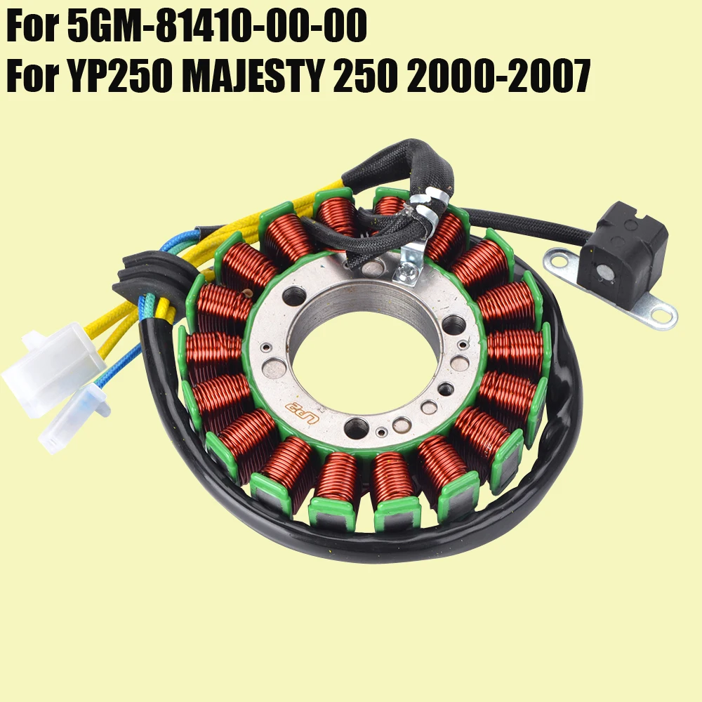 

Катушка статора для Yamaha YP250 Majesty 250 2000 - 2007 / 2001 2002 2003 2004 2005 2006 5GM-81410-00-00 YP 250