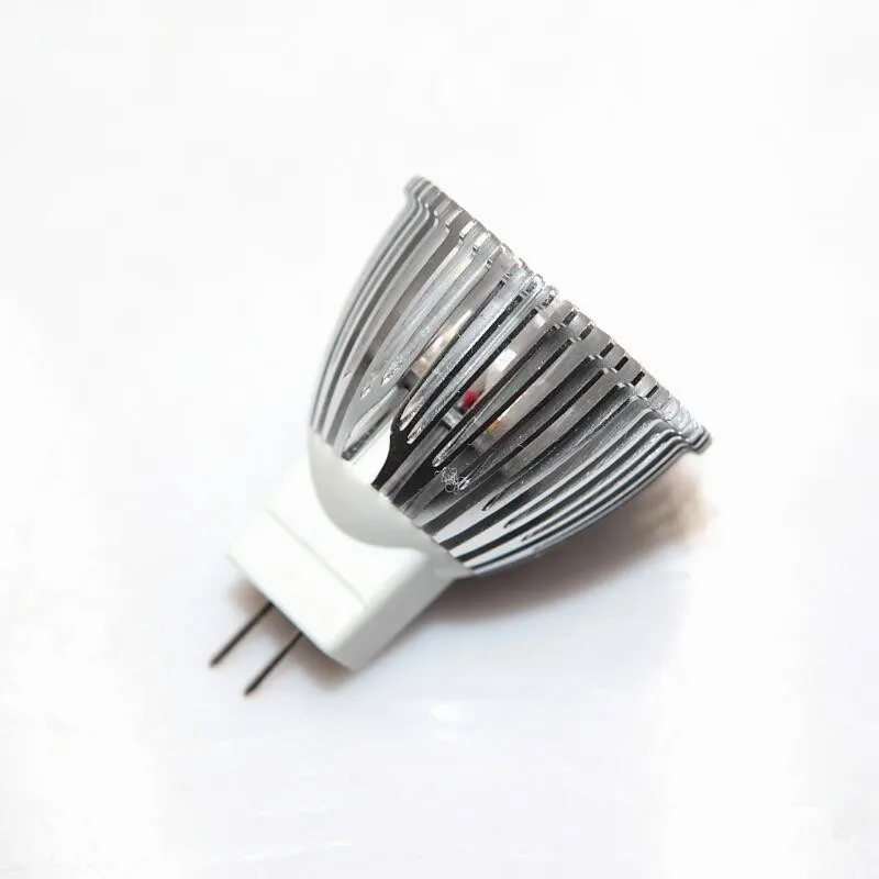 MR11 LED 스포트라이트, 미니 스포트라이트, GU4, 35mm 직경, 400LM LED 전구, 실내 조명용, DC12V, 3W, 3X1W, 6 개/로트