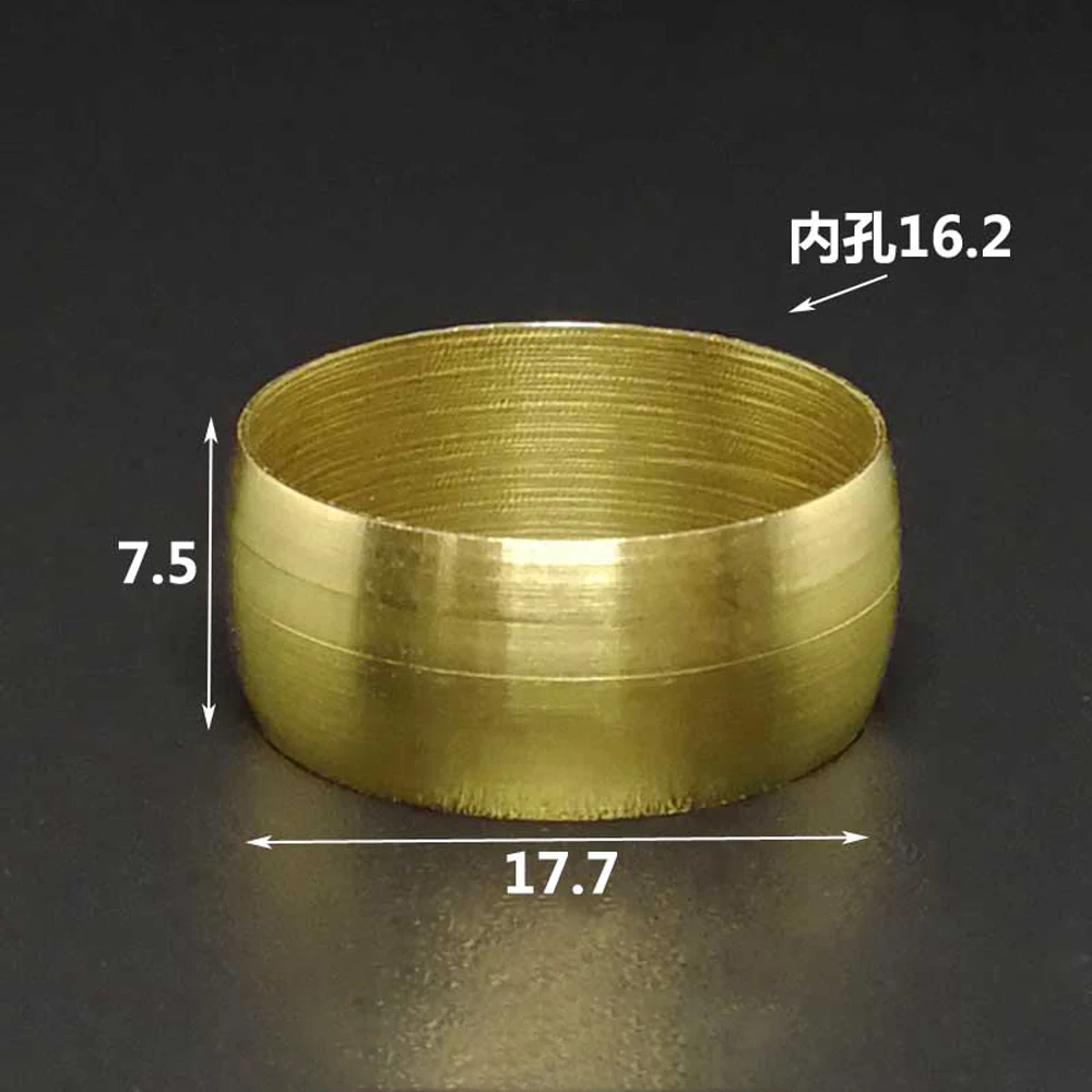 20PCS Fit 3mm 4mm 5mm 6mm 6.35mm 8mm 10mm 12mm 14mm 16mm ID Brass  Compression Sleeve Fitting Sleeve Ferrule Ring