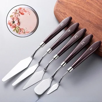 Cake Spatula Stainless Steel Butter Cream Smoother Scraper Cream Knife Cake Baking Oil Painting Shovel 1pc Kitchen Baking Tools 1