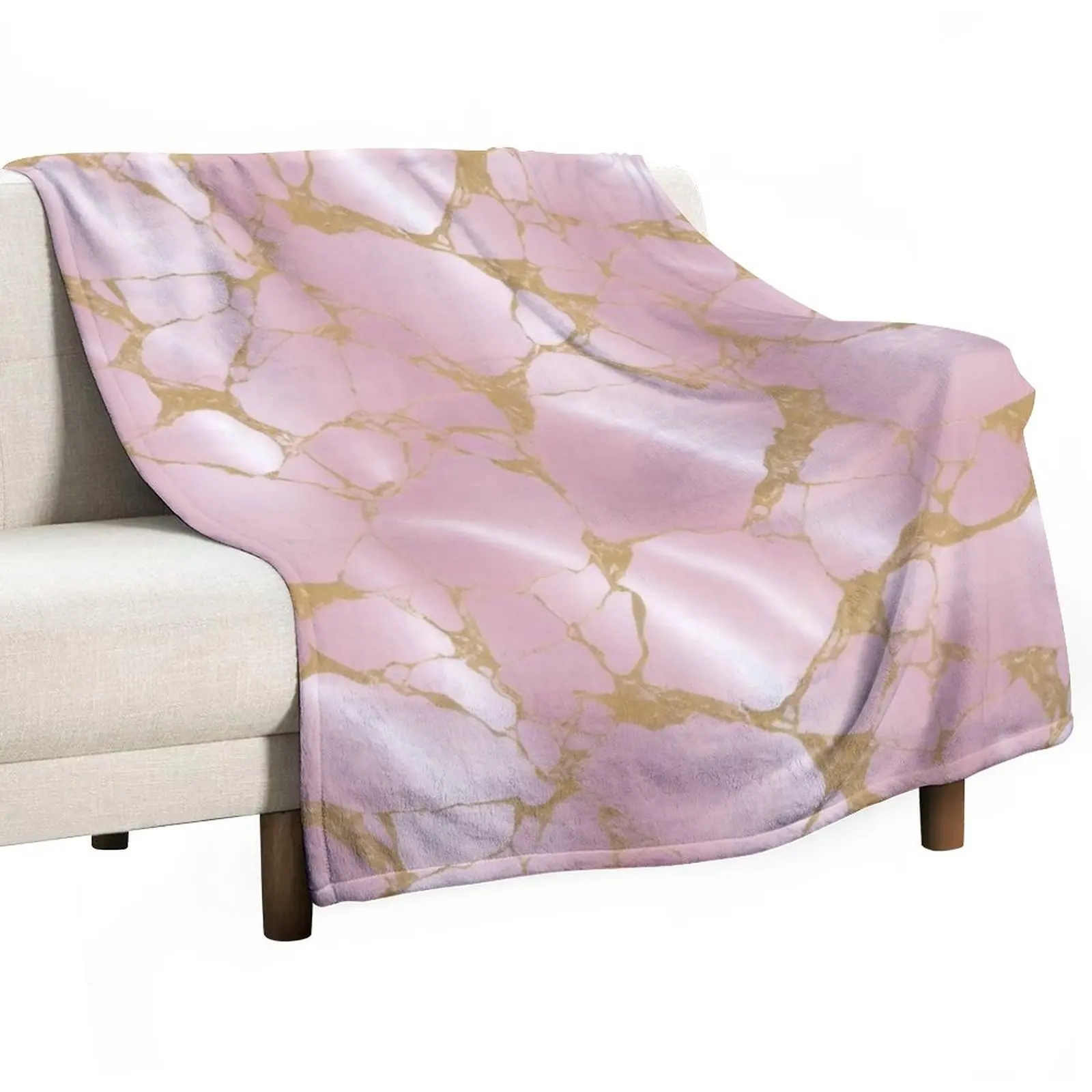 

New pink and gold mable texture #9 Throw Blanket Fluffy Soft Blankets cosplay anime Flannel Blanket Extra Large Throw Blanket