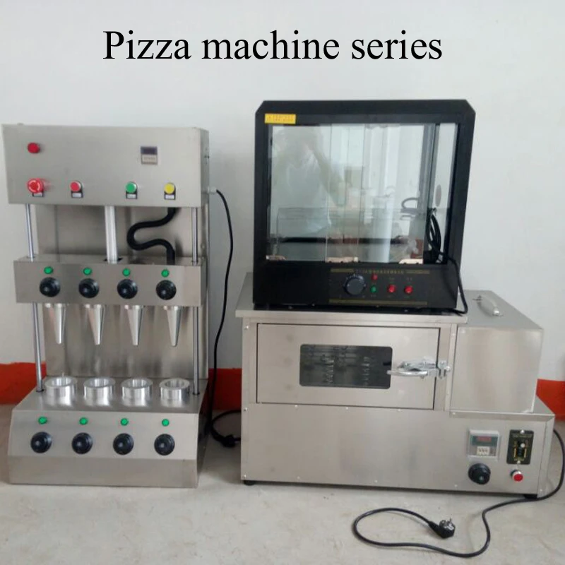 Electric 13*6cm Pizza Cone Forming Maker Machine For Commercial Rotary Oven With Pizza Cone Warming Display Showcase