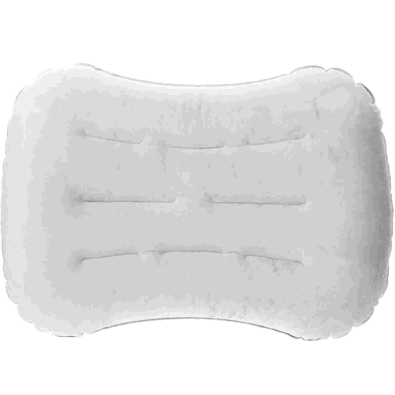 

Inflatable Pillow Car Headrest Pillows for Sleeping Lumbar Hiking Cushion Crystal Velvet Fabric Back Camping Backpacking Travel