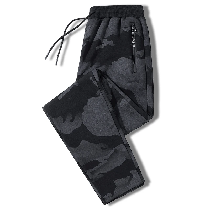 Men\'s Streetwear Camouflage Sweatpants 6XL 7XL 8XL Elastic Waist Casual 95% Cotton Pants Stretch Gym Joggers Running Trousers