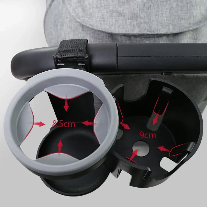 Description Picture 5 of item2-in-1 Baby Stroller Accessories Bottle Holder Universal Tricycle Pram Water Cup Mobile Phone and Drink Holder Wheelchair Cart