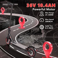 SUNNIGOO 350W adulte léger Scooter électrique 36V 10.4Ah Escooter 30 KM/H vitesse coup de pied Scooter 30KM longue portée Scooter avec APP 6