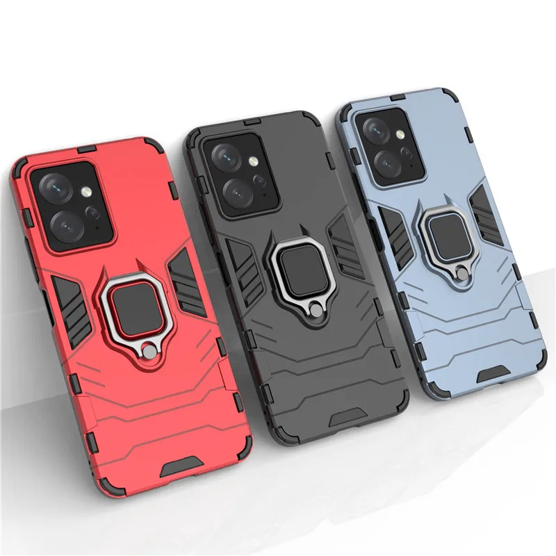 

For Xiaomi Redmi Note 12 4G Case Hard Armor Finger Ring Protective Bumper For Redmi Note 12 Global Case Redmi Note 12 4G Cover