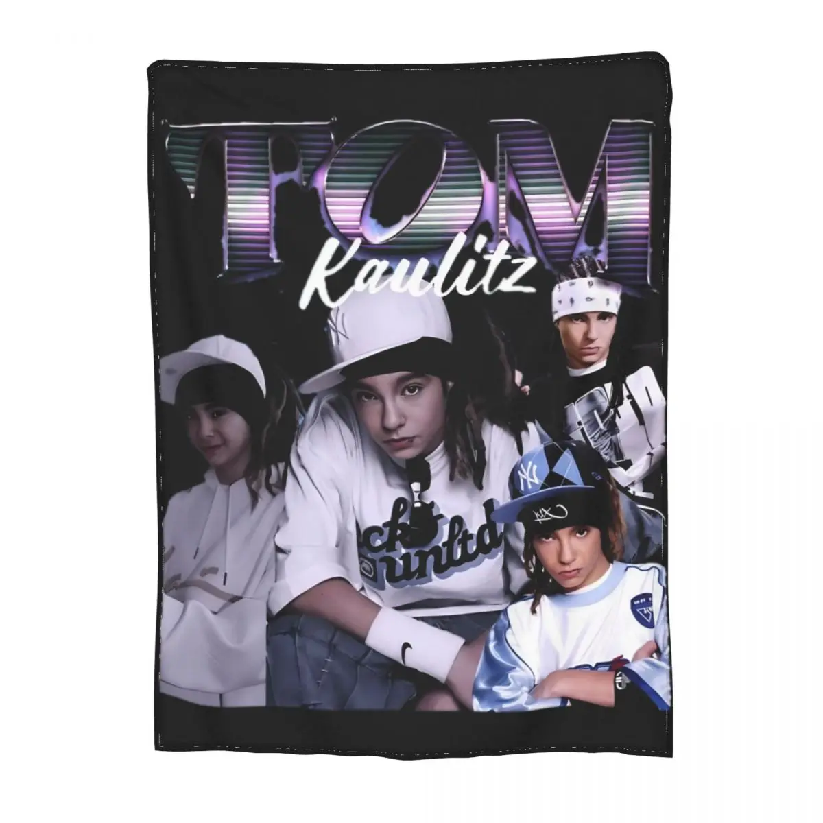 

Tokio Hotel Tom Kaulitz Throw Blanket Flannel Bed Throw Blanket Cozy Super Soft for Couch Plush Thin Quilt