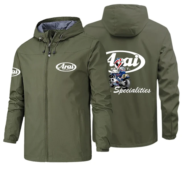 ARAI Men's Waterproof Motorcycle Jacket with Hood 3