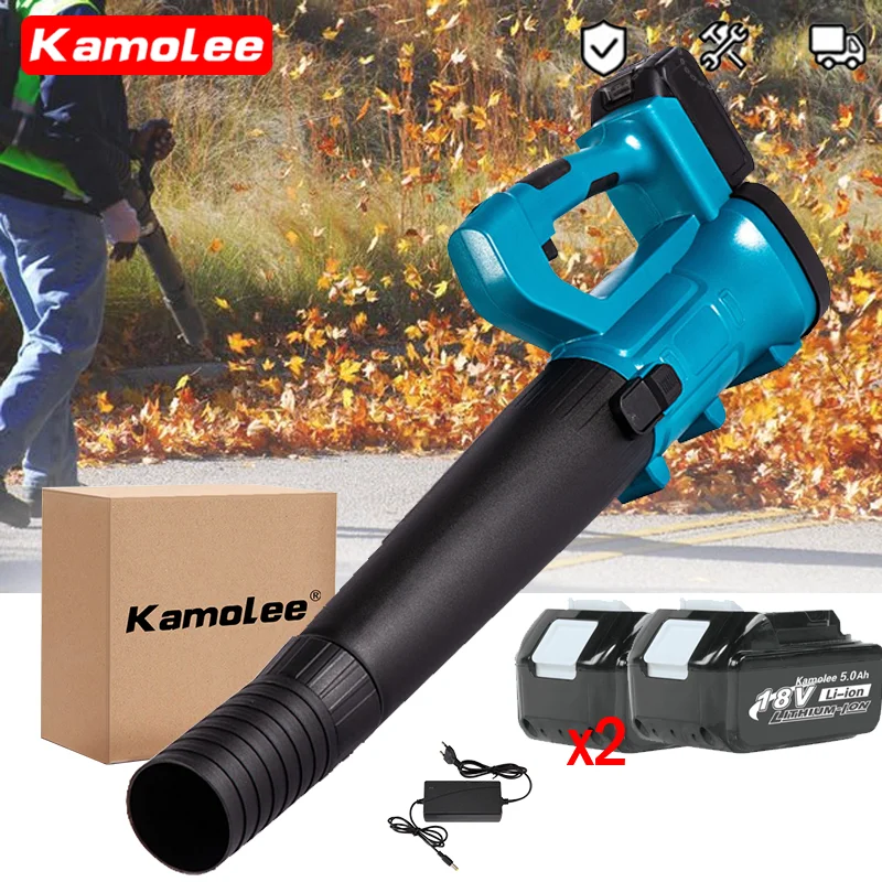 

[Hurricane]Kamolee 4500W Industry Cordless Air Blower Snow Blower Dust Leaf Collector Cleaning Sweeper Garden Tool 6 Speed