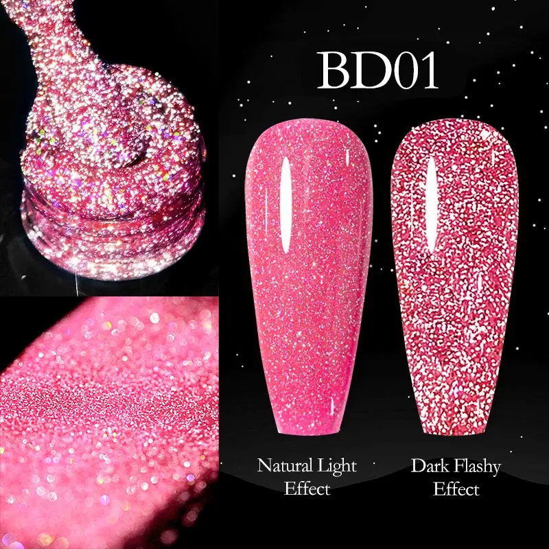 Фото Светоотражающий диско-блеск VENALISA полное покрытие Супер Алмазный Блестящий пигментный Гель-лак для ногтей впитывающий УФ светодиодный Гель-лак для ногтей №3