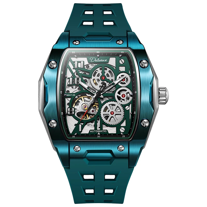 Watch for Men Skeleton Mechanical Sports Watches Men's Luminous Waterproof Automatic Wristwatch Steel Case Relogio Masculino