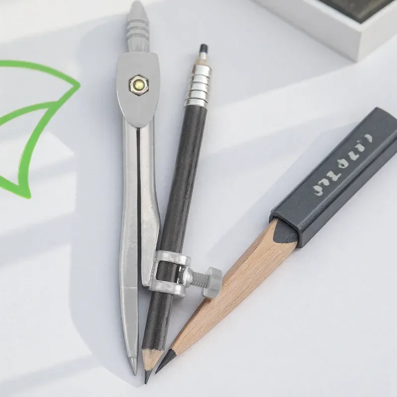 수학 제도 도면 기하학용 전문 금속 나사 마운트 연필꽂이 보관함