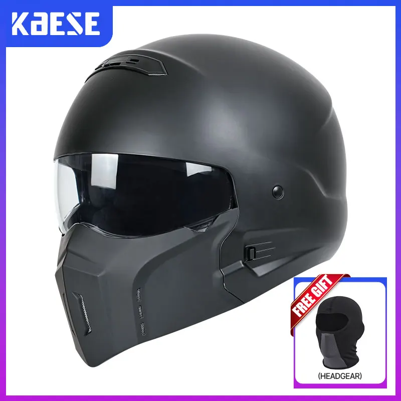 

DOT/ECE Approved Full Face Helmet Motorcycle Helmets Built-in Transparent Lens Four Seasons Combination Helmet Free Shipping