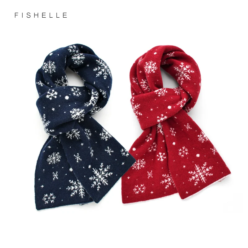 

Женский Зимний вязаный шарф, красный, темно-синий или зеленый шерстяной шарф для взрослых