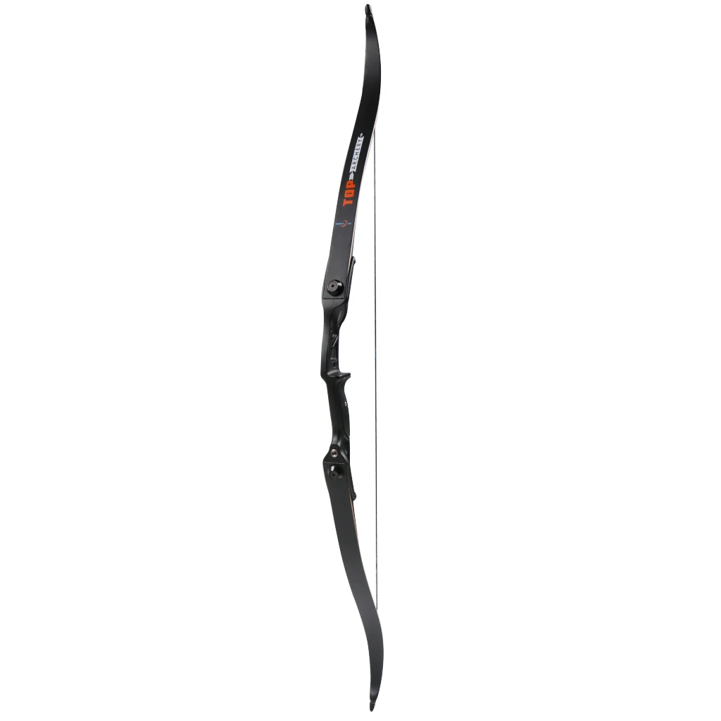 Arc Recourbé Démonte TOPARCHERY 60" 30lbs - Arc De Chasse Américain Ambidextre Rouge