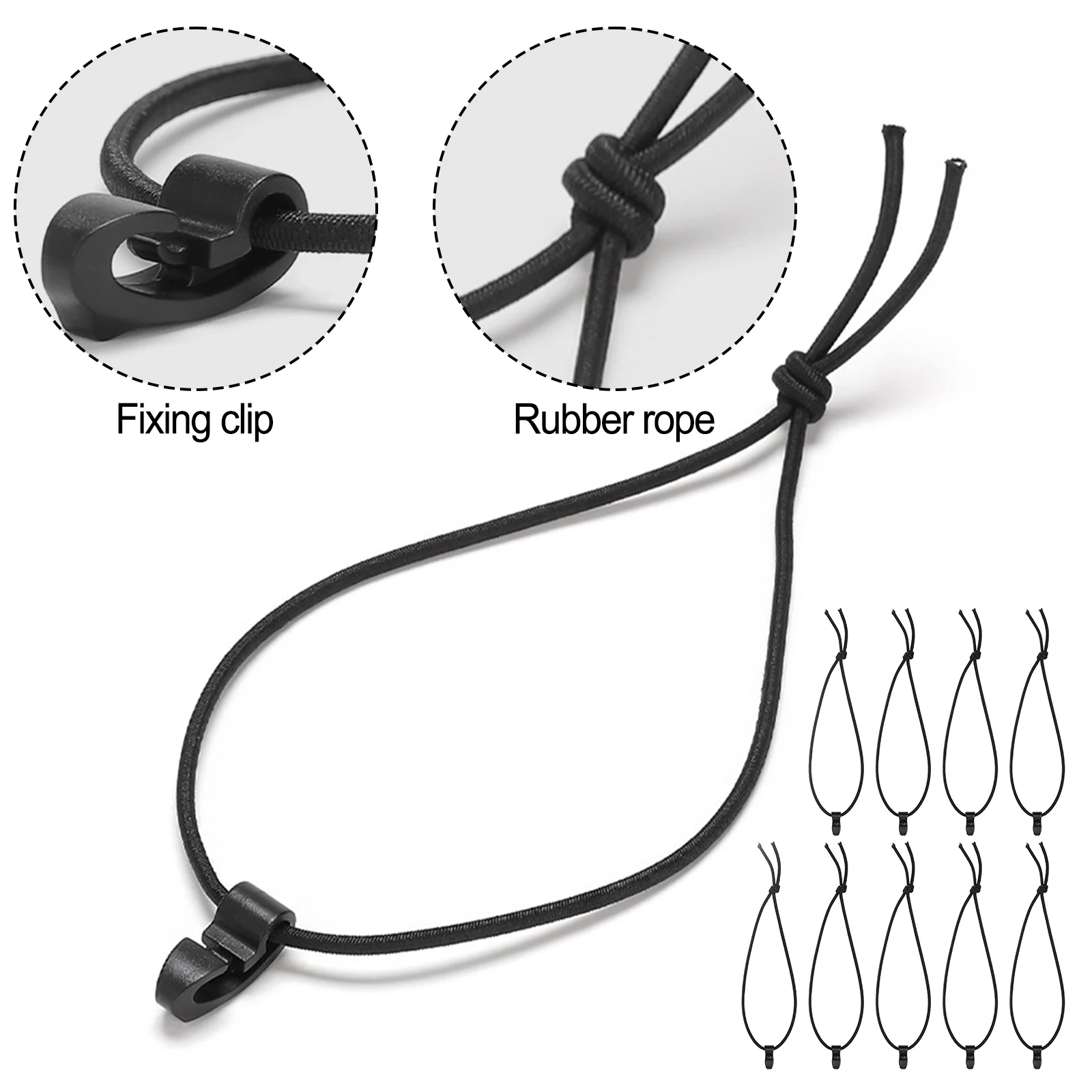 BuckleBungeeCordElasticCordsBlackElasticLaceUpOutdoor