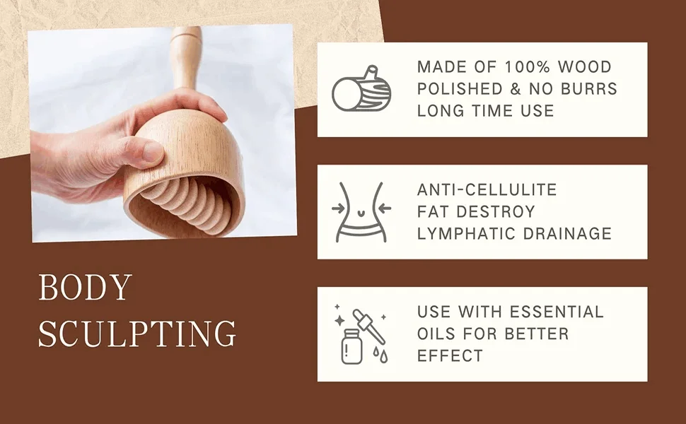 Wooden Therapy Cup & Roller Image 4