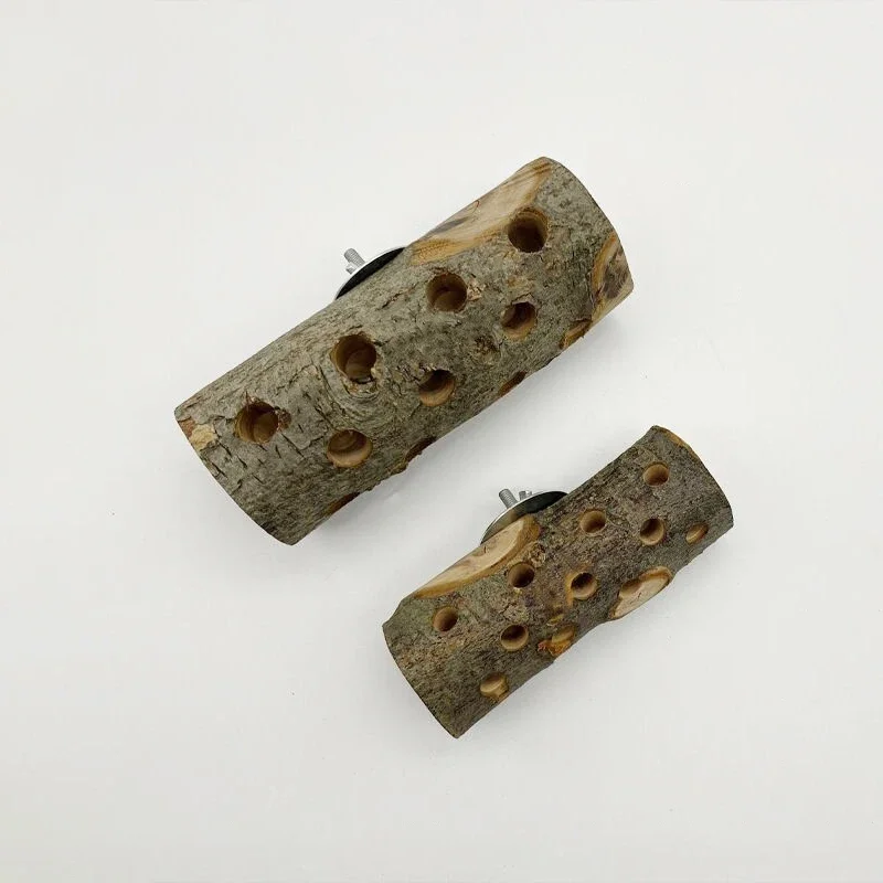 Small Animal Pet Chew Toys Pet Toys Pet Teeth Grinding Toy Pet Bird Toy Hamster Toy Small Animal Rabbit Totoro Molar Stick Anti-bite Cage Apple Wood Parrot Bird Biting Toy Wooden Stand Stick Station