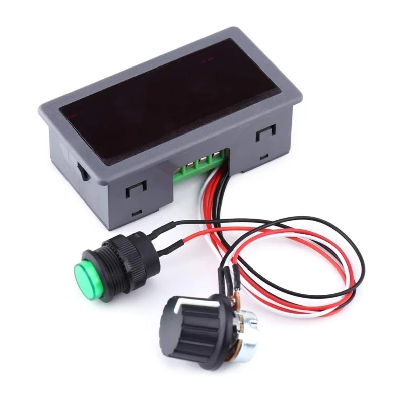 

Регулятор скорости двигателя Регулятор двигателя с ручкой Контроллер двигателя ШИМ Бесступенчатое регулирование скорости дисплей