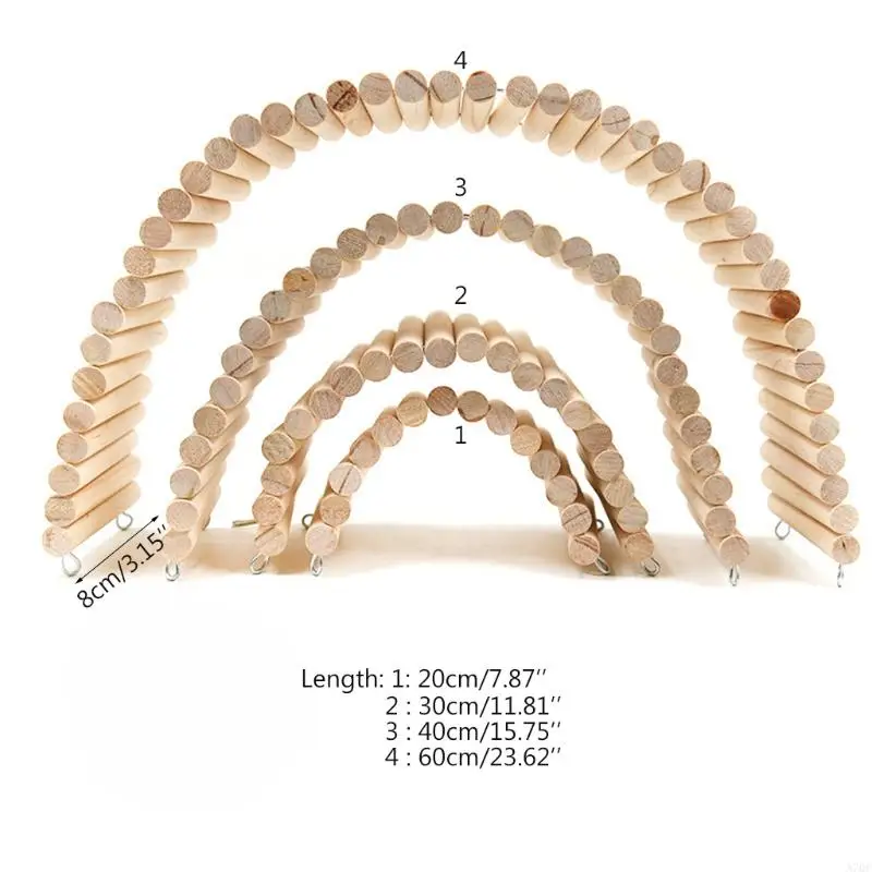 Small Pet Climbing Ladder Bendable Tunnel Gerbil Suspension Bridge
