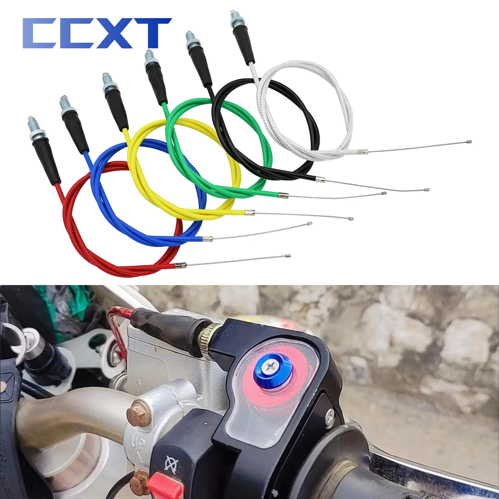 Motorcycle990mm1090mmAcceleratorThrottleCableStraightConnection