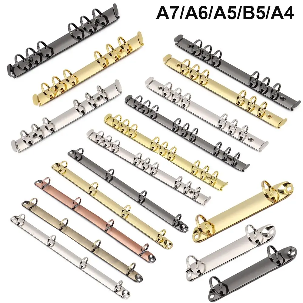 Metal spiral rings binder clip notebook accessory 1/10Pcs metal ring binder metal binder ring notebook accessories book binding supplies loose leaf binder clips binder clip For Diary Notebook Planner A5 A6 A7 File Folder