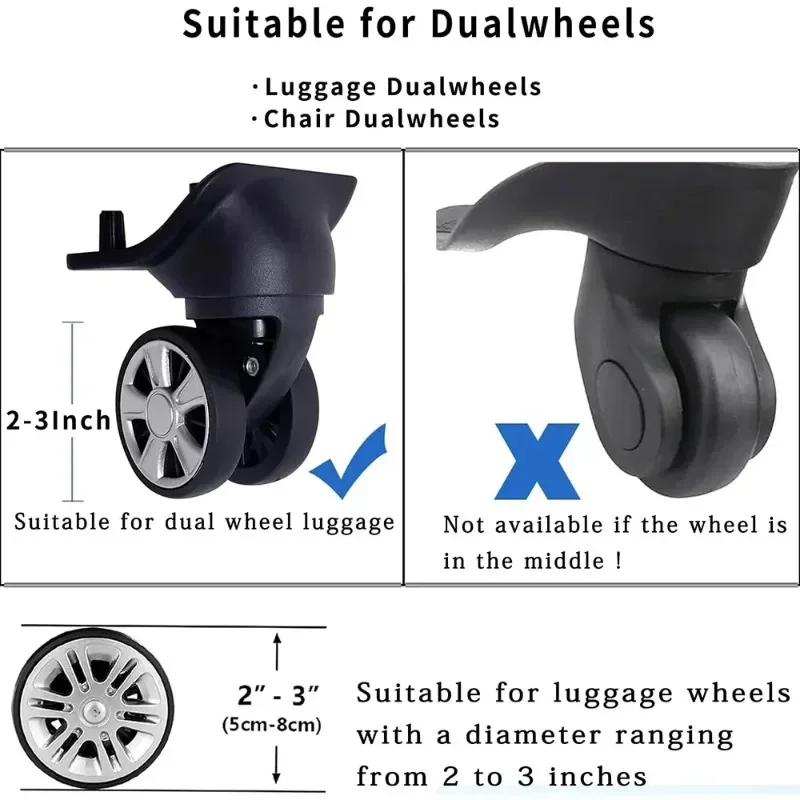 Copriruote Per Valigie In Silicone - 8 Pezzi, Antiscivolo E Silenzioso - Foto 9