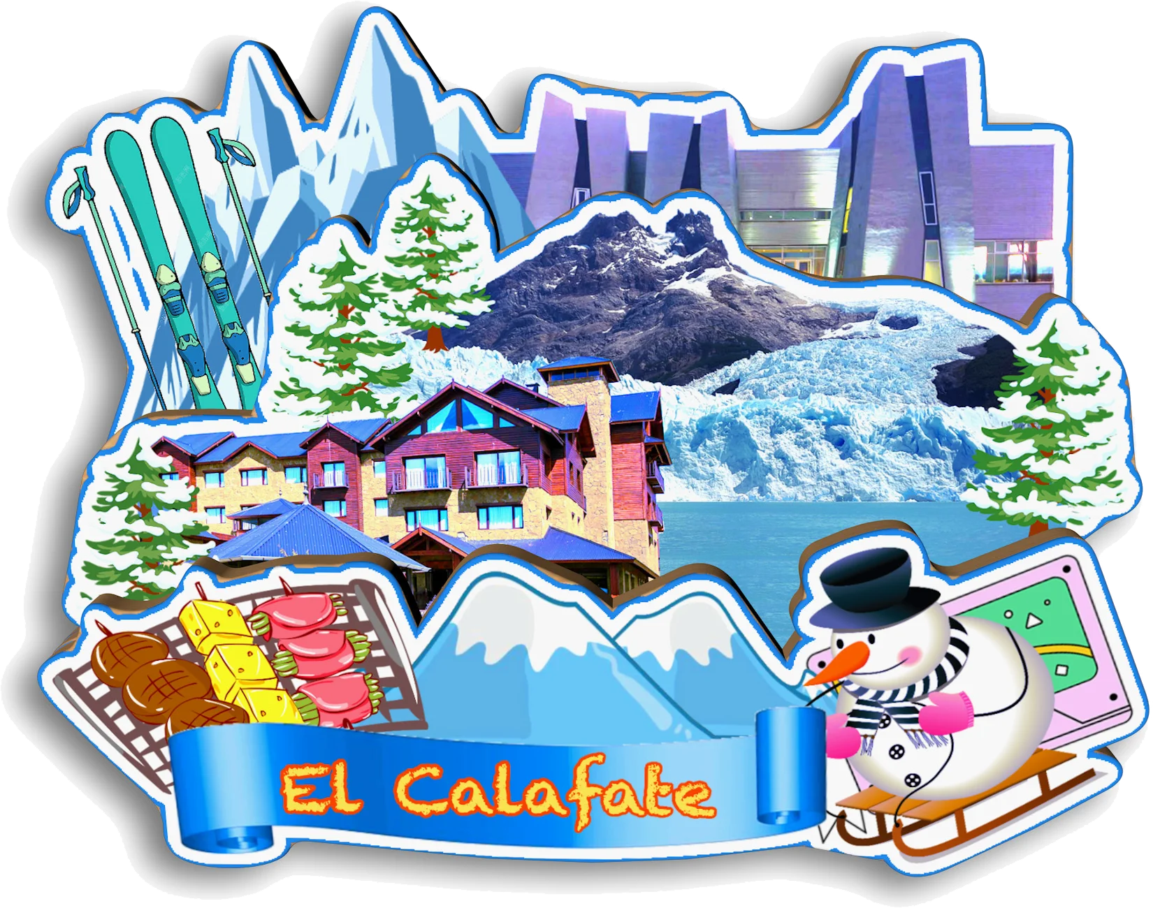 Argentina Fridge Magnet Buenos Aires Cordoba El Calafate San Carlos De Bariloche Ushuaia Puerto Iguazu Argentina Fridge Magnet Travel Souvenir