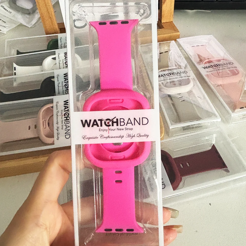 Premium Silicone Strap with Soft Protective Case