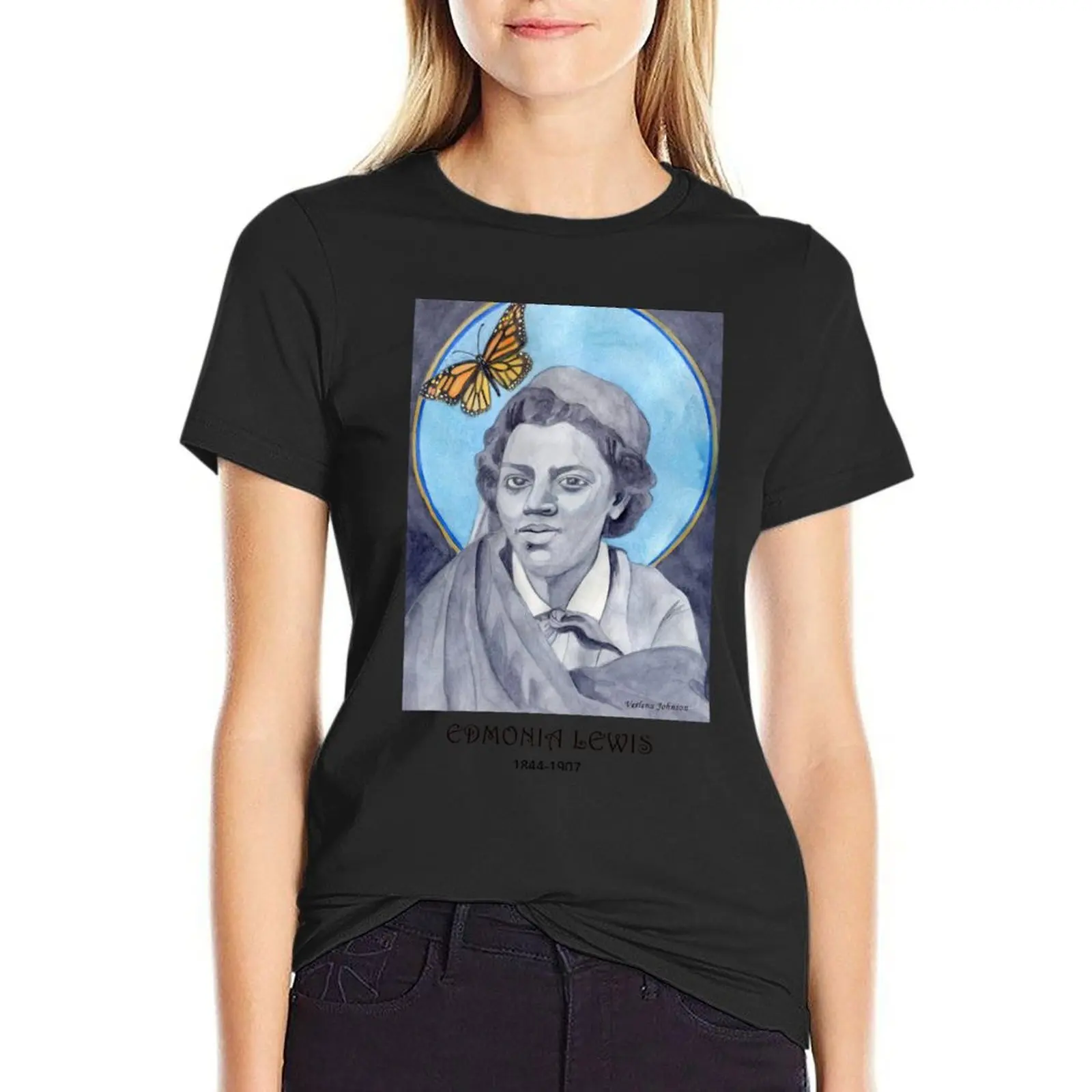 Edmonia Lewis Portrait T-Shirt new edition funnys plain t shirt for Women