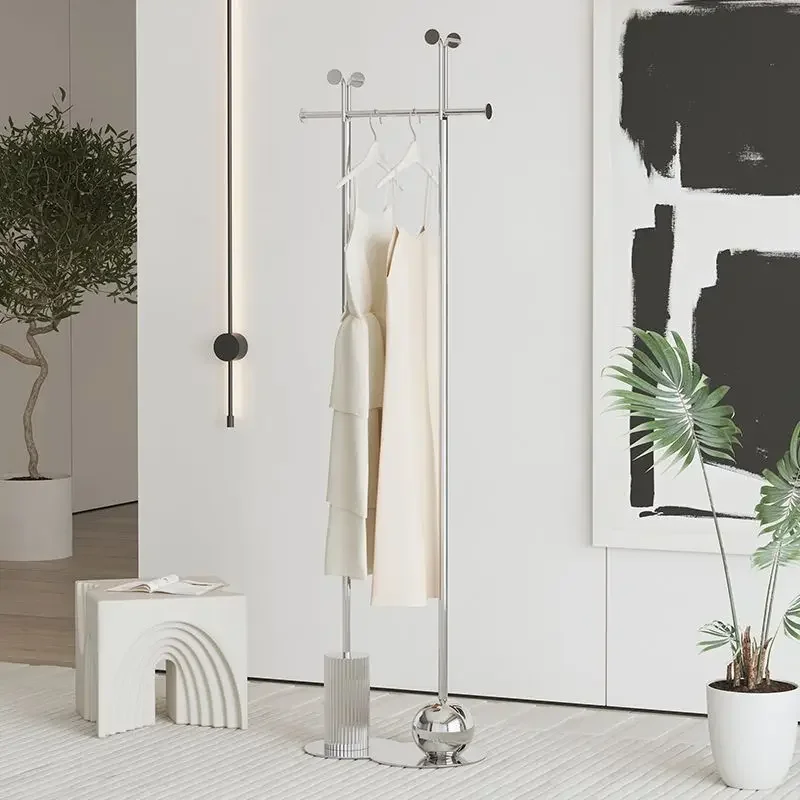 

Clothing Rack Stand Stainless Steel Coat Rack Stand Coat Hanger Floor Free Standing Wall Bedroom Easy Assembly Bedroom Furniture