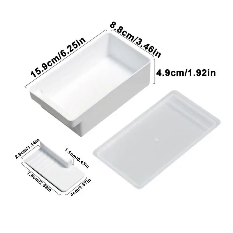 Butter Cutter Box Unbreakable Butter Dish with Clear Lid and Cutter Space-Saving and Easy Cutting Safe Keeper Tray