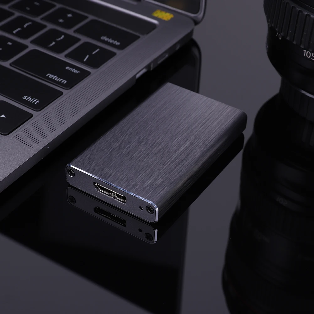 MSATA-USB 3.0 SSD Ŭ , UASP  HD ϵ ̺ ũ ڽ, 6Gbps 丮 ̽ , MSATA SSD 30x25/30x50