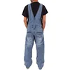 Workwear Trousers Programmer Polytechnic Man Hundred Men's Denim Back Trousers Fashion Multi-pocket Loose Jeans 5