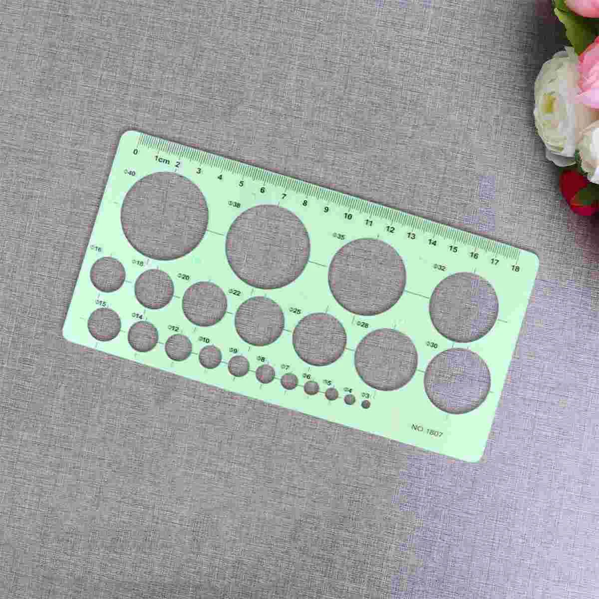 3 Pcs Set Templates Studying Designing Drawings Oval Template Drafting Geometric Templates Student Rulers Plastic Tool